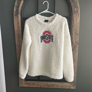 Ohio State Women's Cozy White Sweater